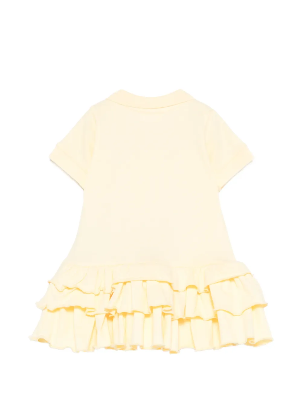  Nanan Ruffled Embroidered Dress - Yellow 