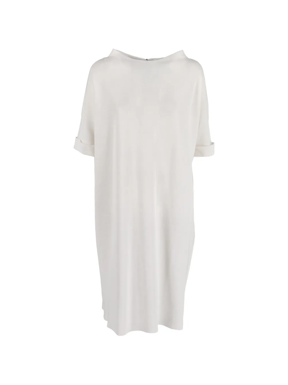 Cividini zip cotton midi dress - Bianco