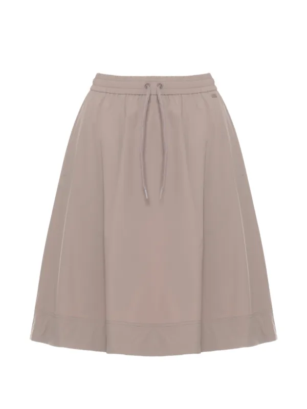 Herno Drawstring Midi Skirt in Neutrals