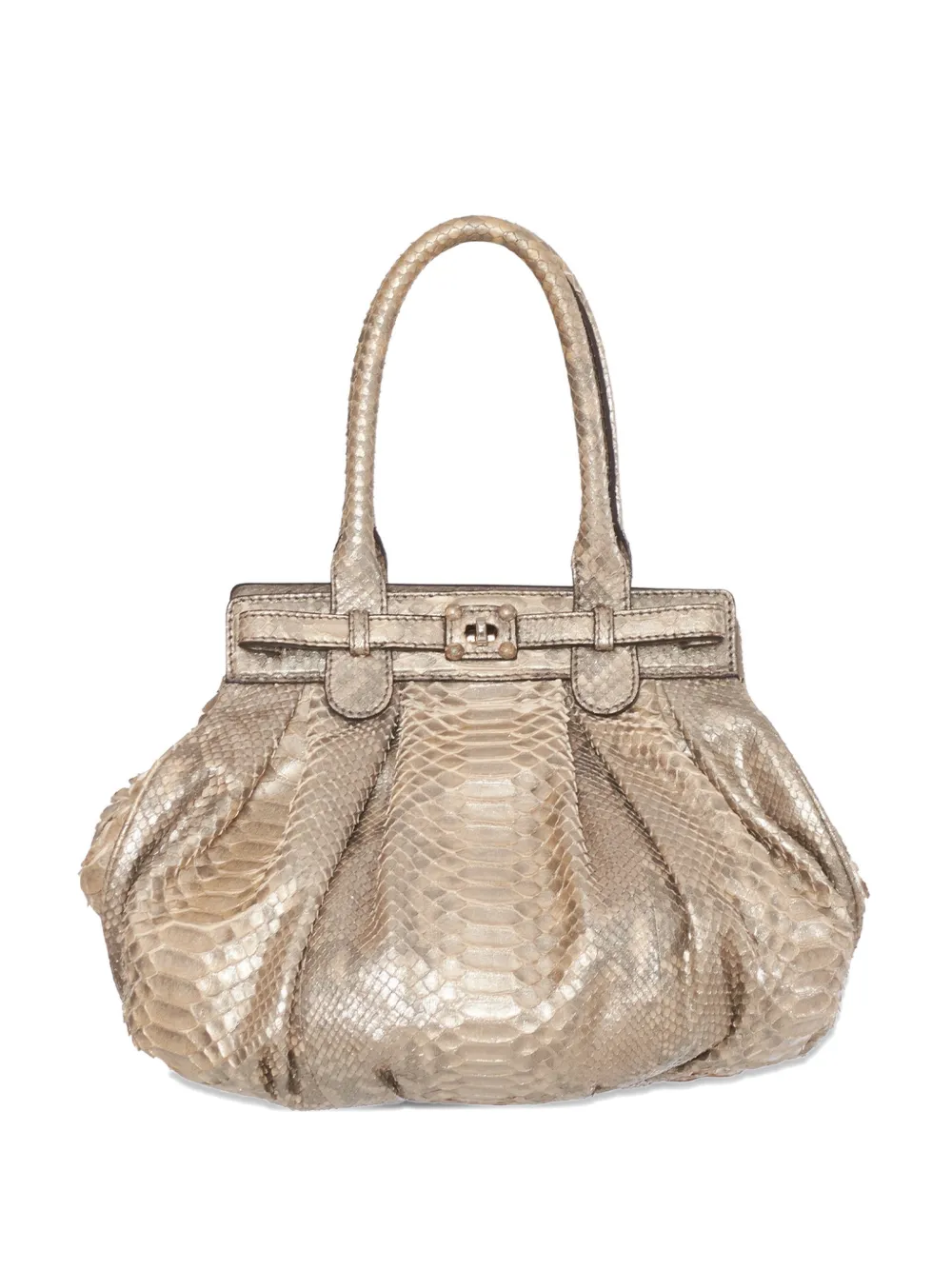 ZAGLIANI VINTAGE medium leather shoulder bag - Oro