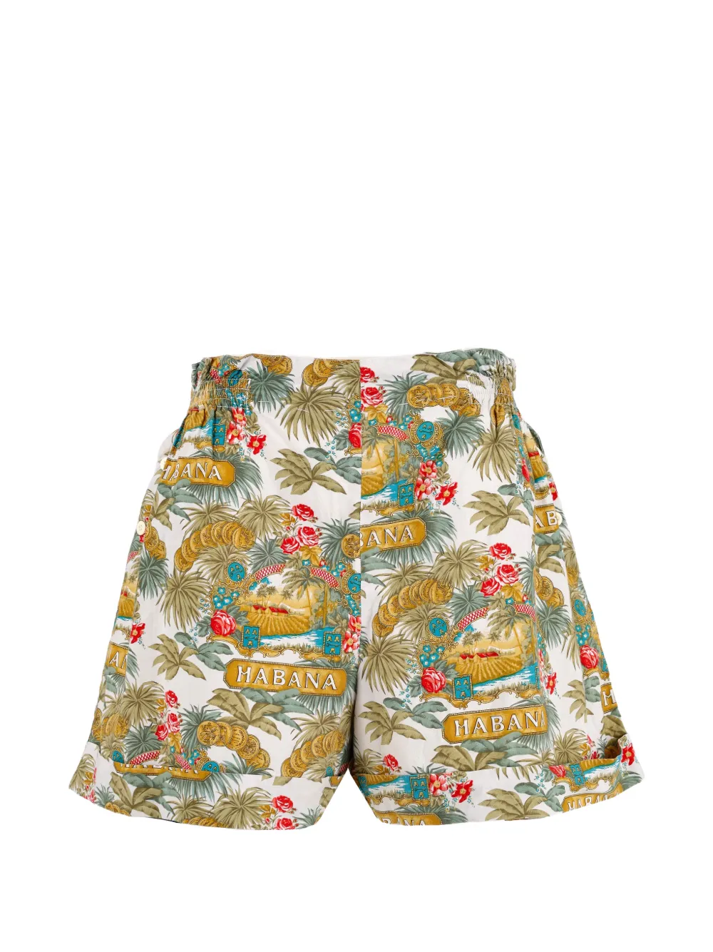 Les Copains Vintage floral-print shorts - Bianco