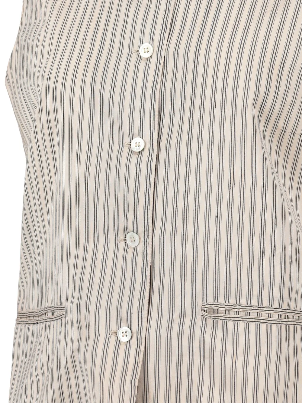 Striped Button Vest