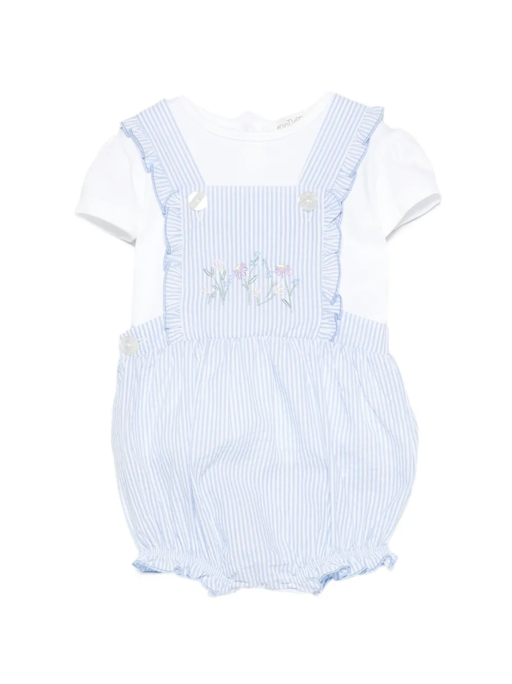 NANAN ruffled striped body - Blu