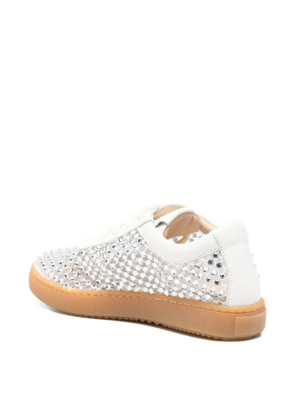 Florens embellished lattice sneakers Wit
