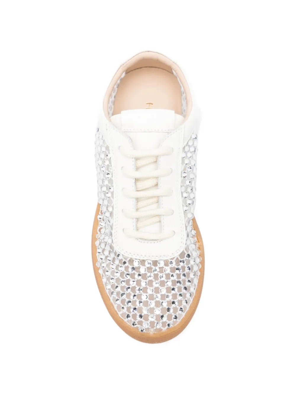Florens embellished lattice sneakers Wit