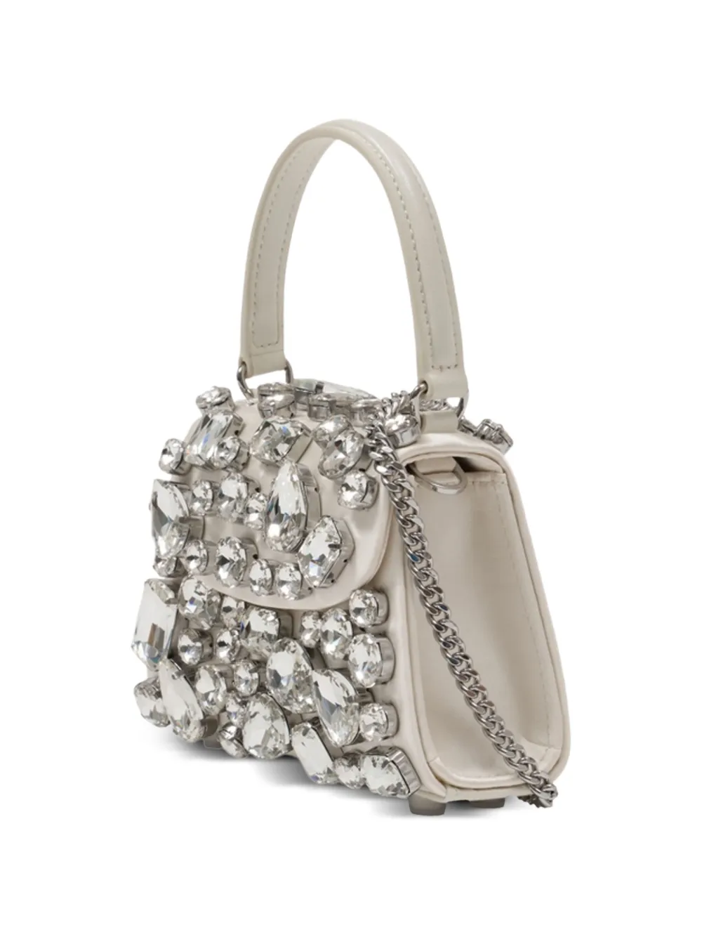  Self-portrait Crystal Mini Bag - Neutrals 