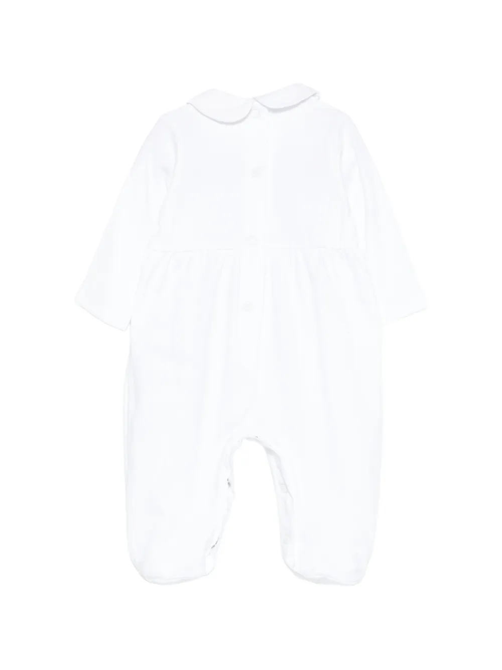 NANAN Pyjama met Peter Pan kraag en strik Wit