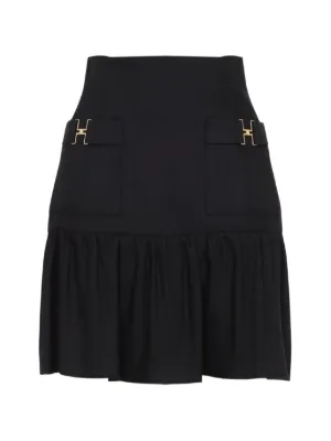 【未使用】ELISABETTA FRANCHI フラワー ミニスカート IT40 50%OFF】チェッカーフラッグ ニットミニスカート | VOLCAN&APHRODITE