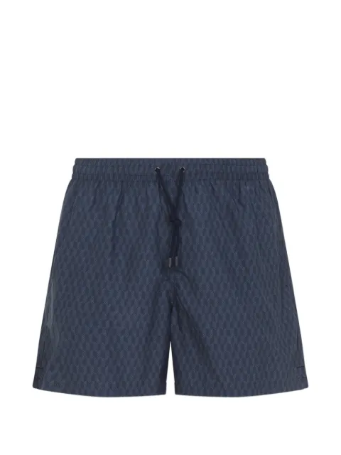 Canali patterned drawstring swim shorts