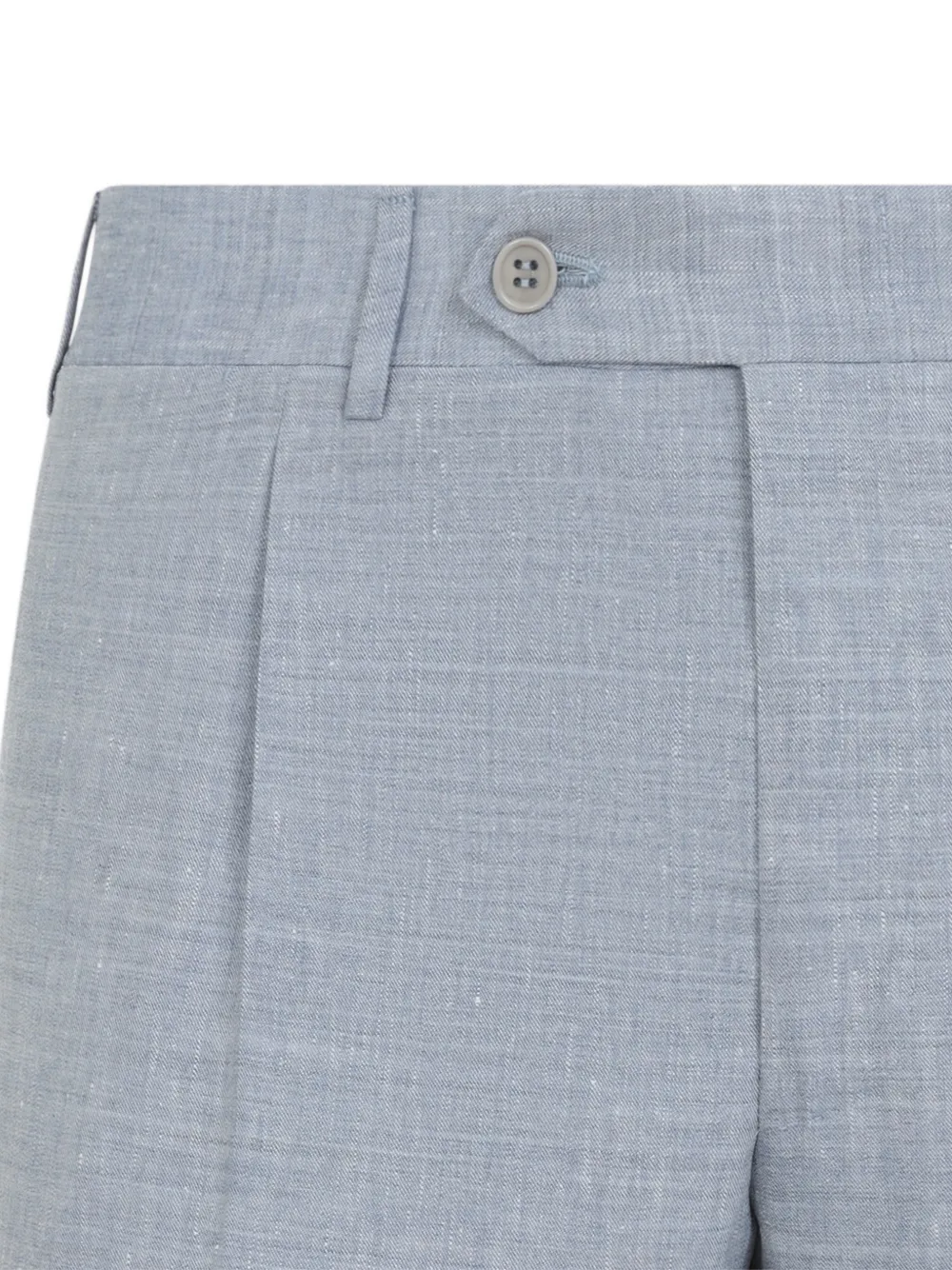  Canali Button-fastening Linen Suit - Blue 