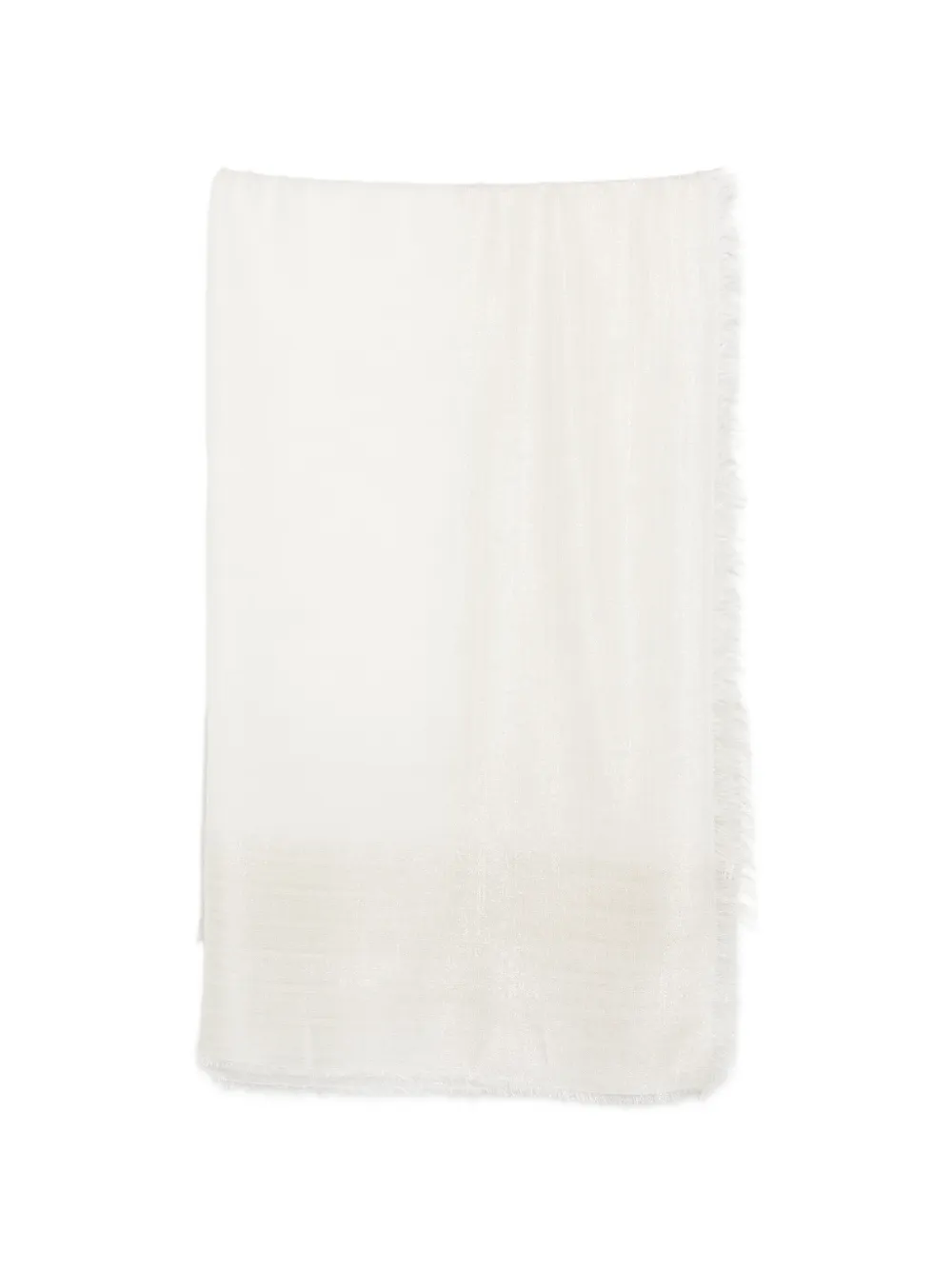 Faliero Sarti frayed scarf - Bianco
