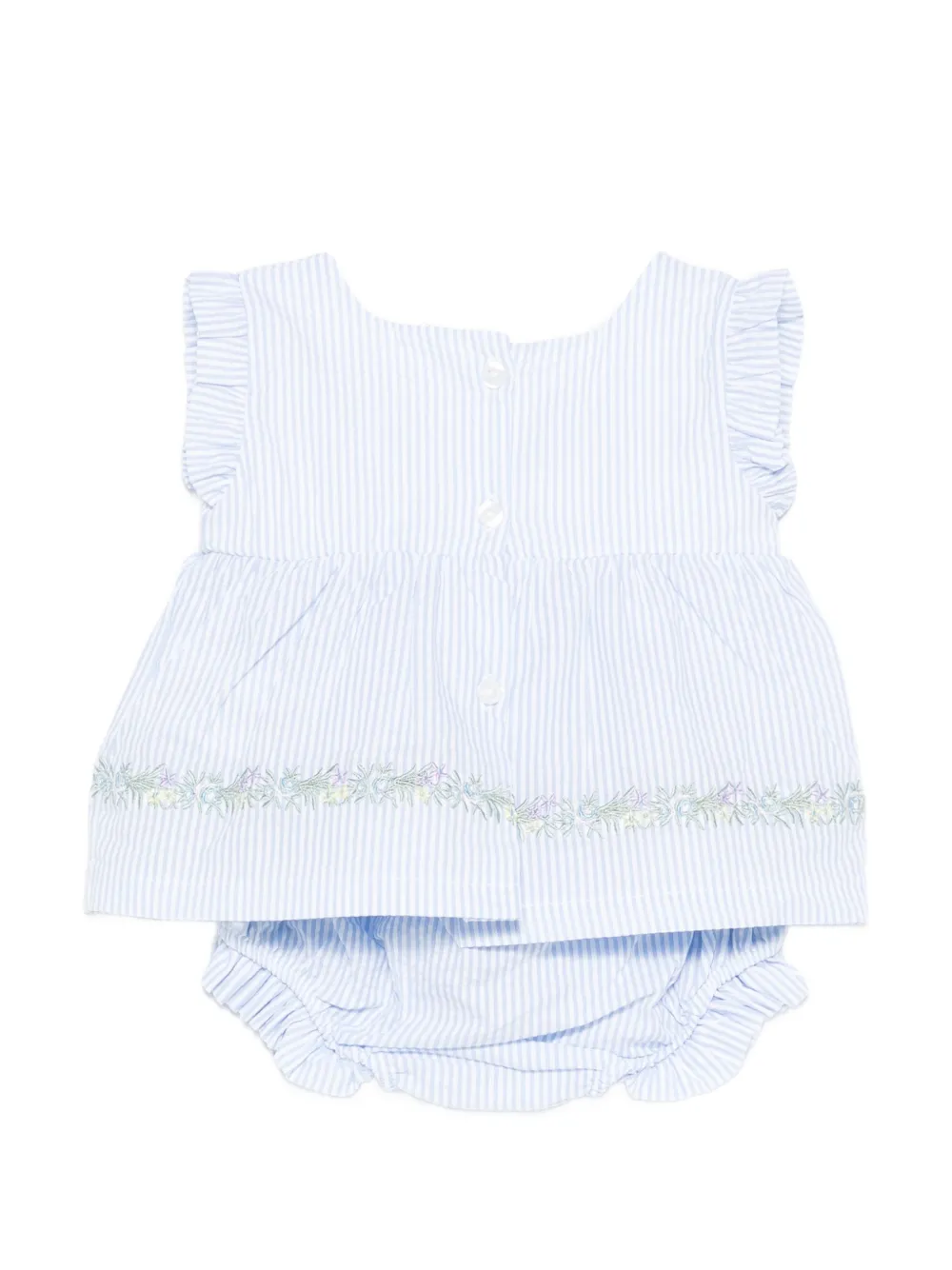 NANAN Jurk met ruches Blauw