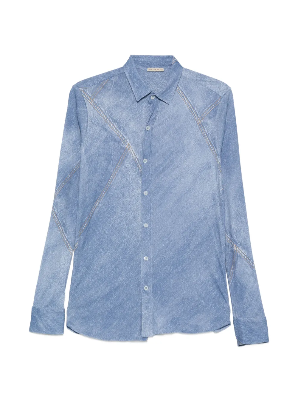 Faliero Sarti denim-effect shirt - Blu