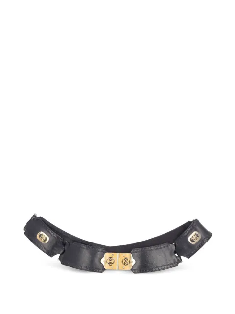 Pirovano Vintage cinturón de piel decorativa