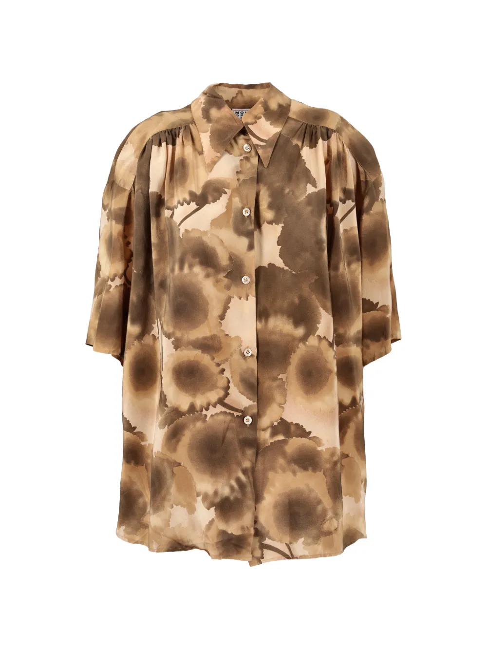 Mondrian Camicia con stampa - Marrone