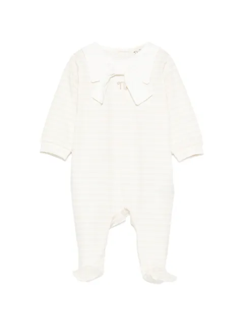 NANAN pyjama rayé à détail de nœud