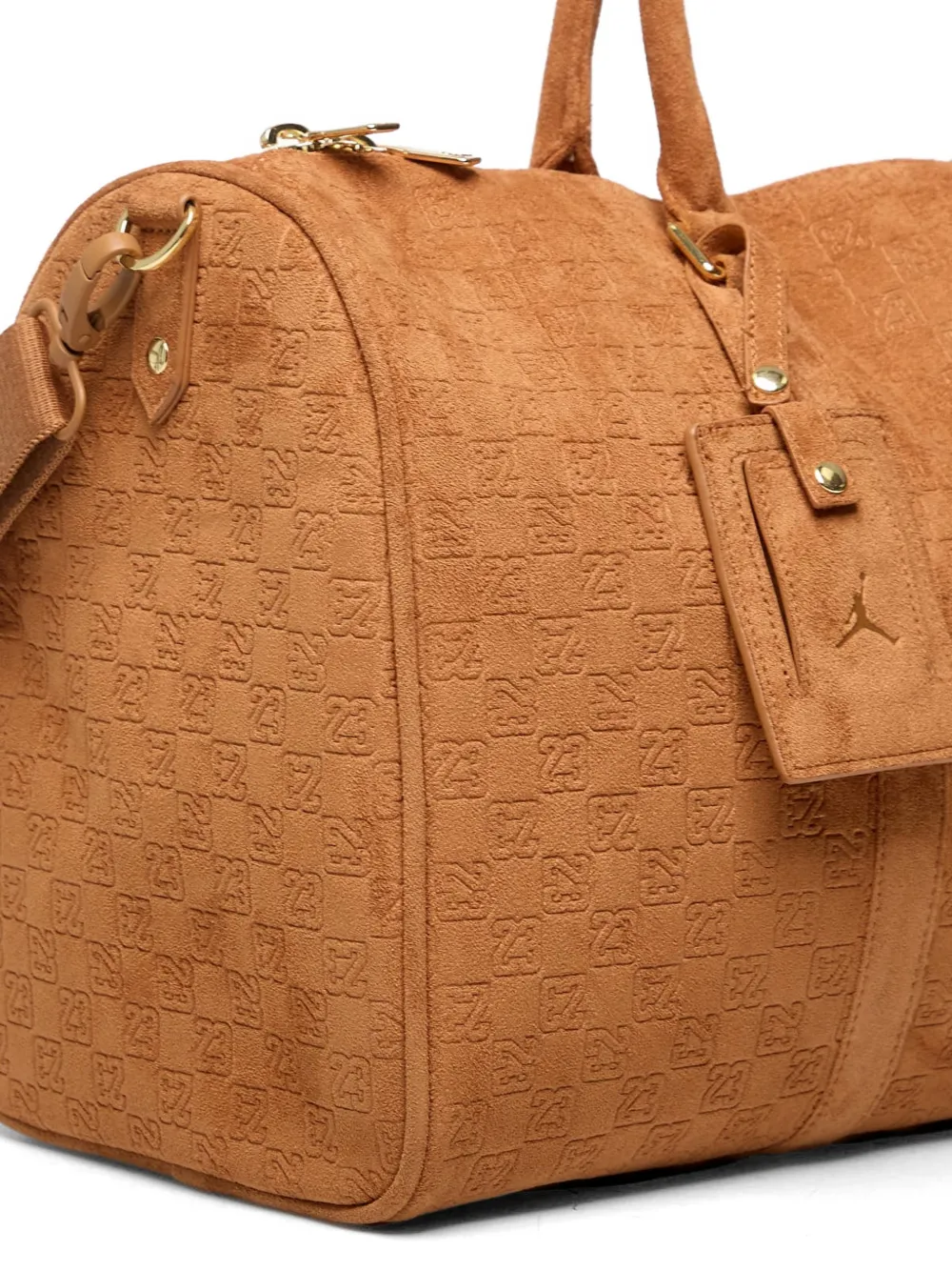 Jordan Monogram Suede Duffle Bag | Brown | FARFETCH ZA