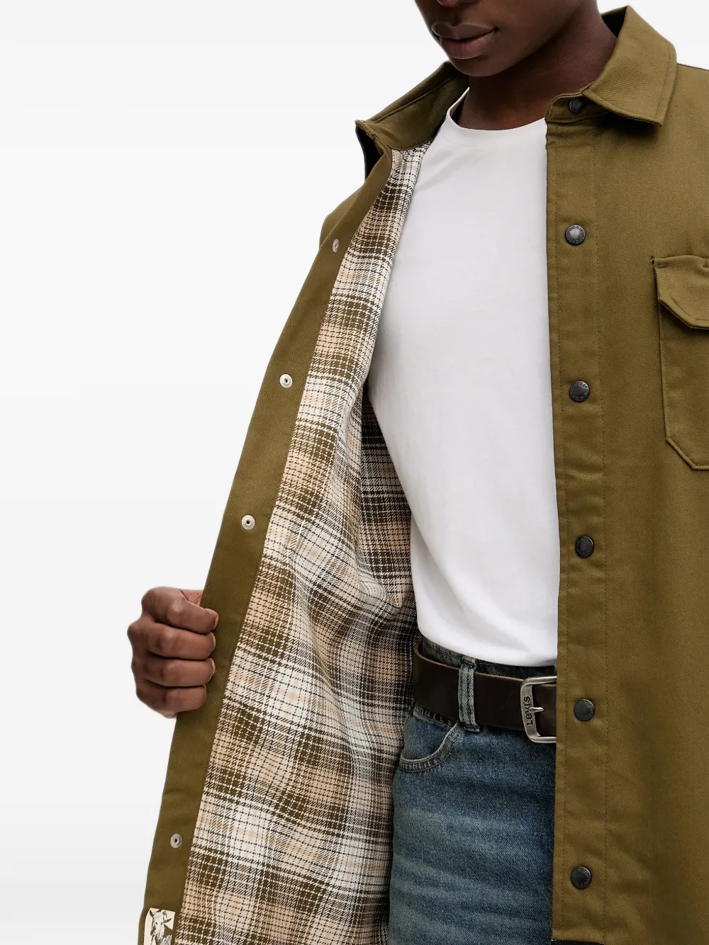 DICKIES Overhemd met opgestikte zak Groen