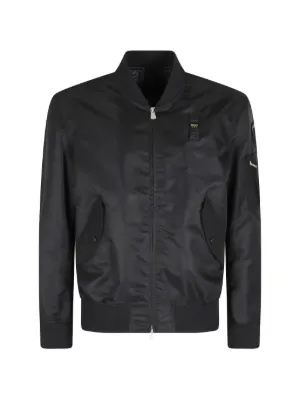 PS Paul Smith flap-pocket zip-front Leather Jacket | Black