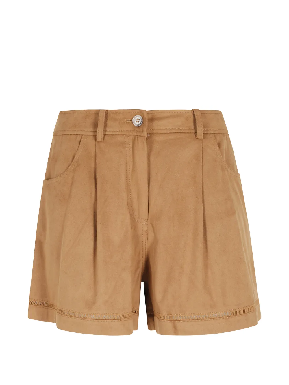 ERMANNO FIRENZE pleated shorts - Toni neutri