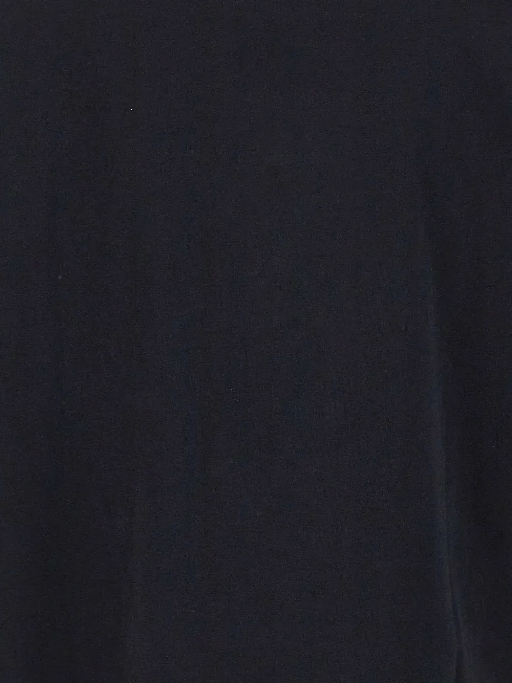Blauer T-shirt met logopatch Zwart
