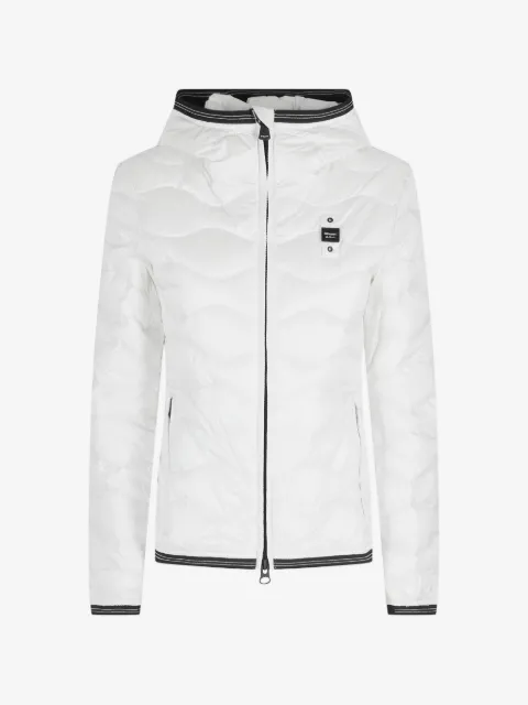 Blauer veste matelassée Camelia à capuche