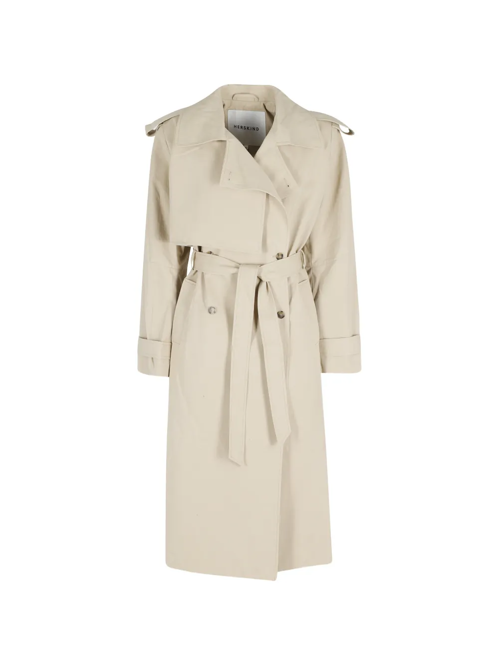 HERSKIND Astra double-breasted trench coat - Toni neutri