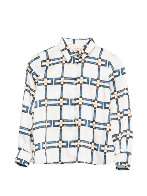 Elisabetta Franchi La Mia Bambina blouse à imprimé peau de serpent