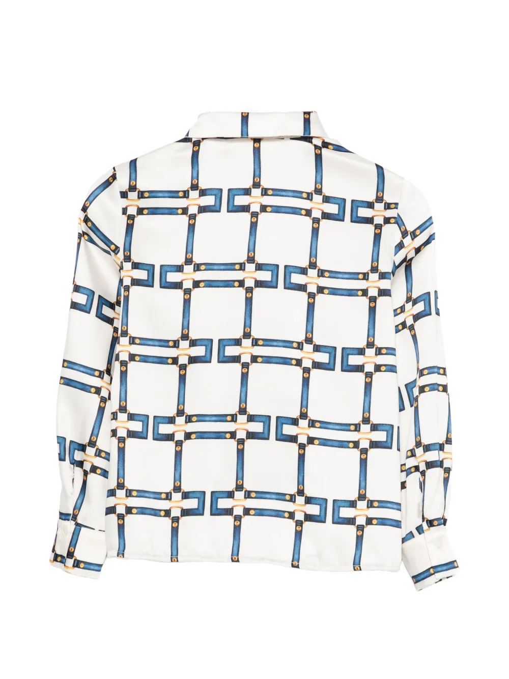  Elisabetta Franchi La Mia Bambina Patterned Shirt - White 