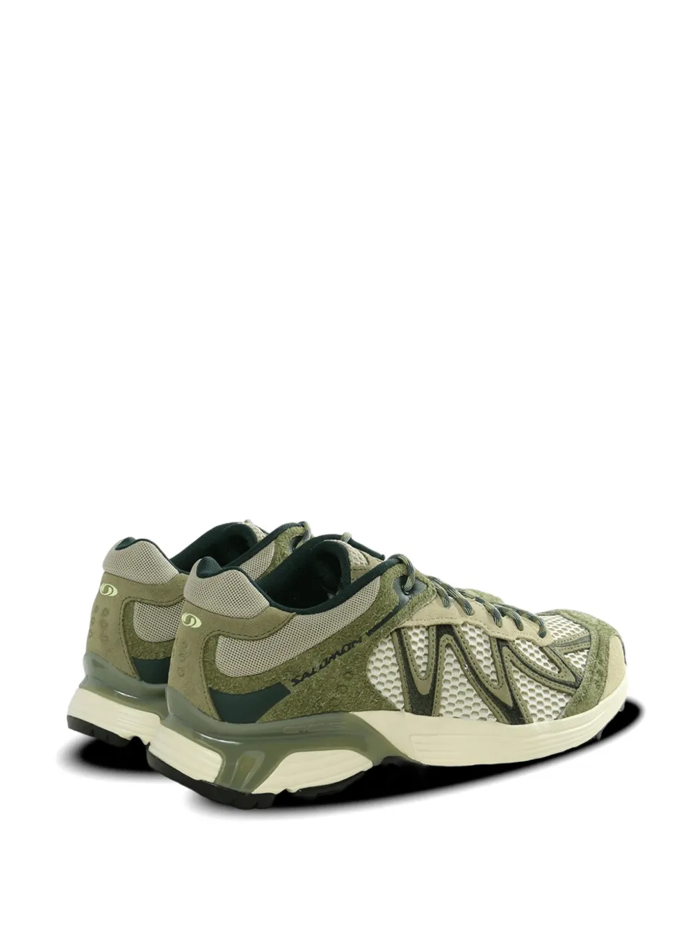 Salomon XT-WHISPER logo detail panelled sneakers Beige