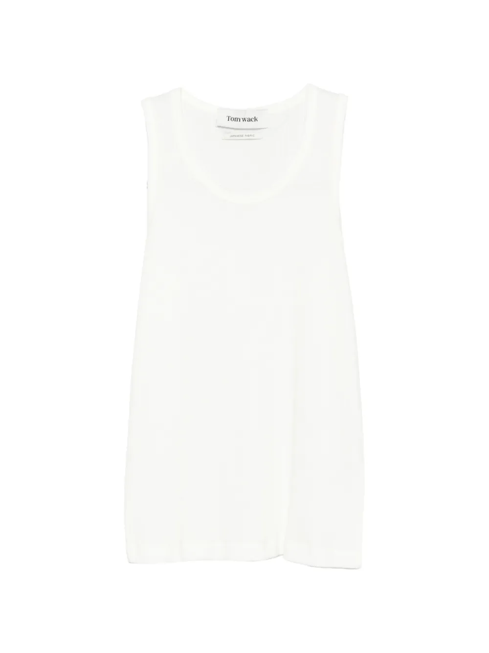 TONYWACK ribbed top - Bianco