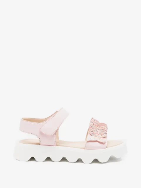 Florens sandalias de piel con detalle de mariposa