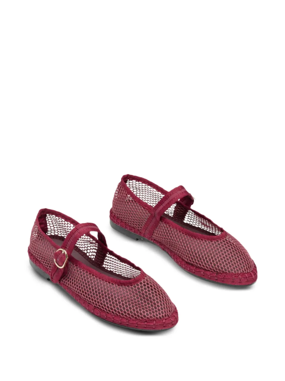 FLABELUS Isabella ballerina's met gespbandje Rood