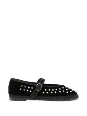 Marc Jacobs The Studded Sabrina スタッズ バレエシューズ | ブラック