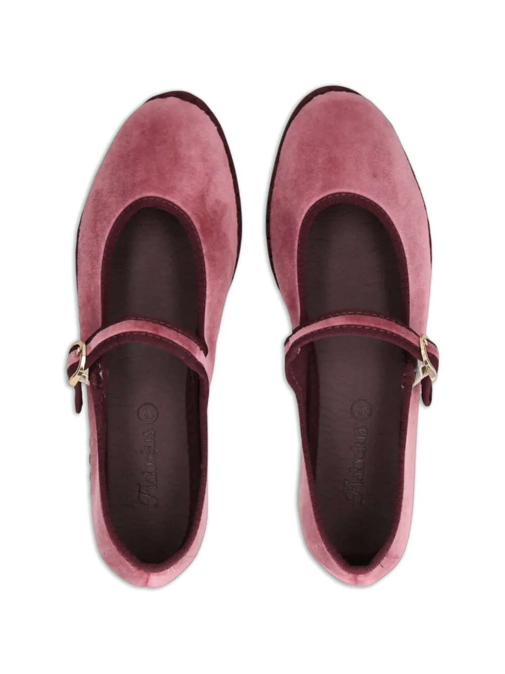 FLABELUS O'Brien buckle-strap ballet flats Roze