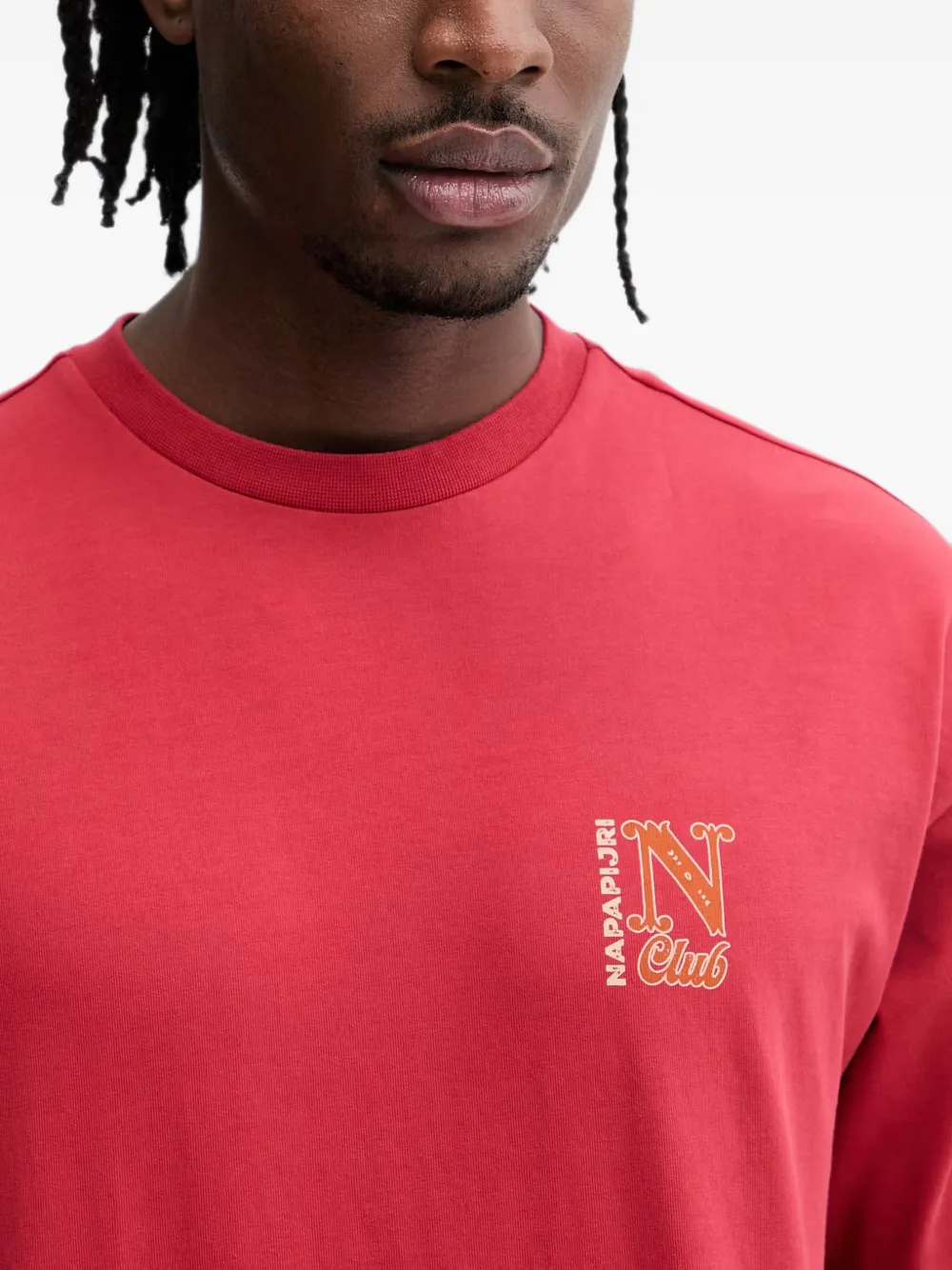Napapijri graphic-print T-shirt Rood