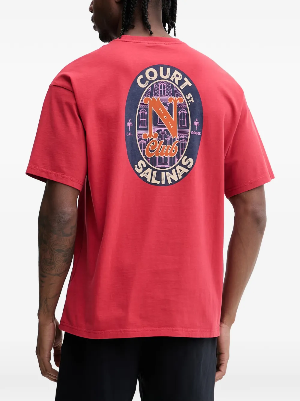 Napapijri graphic-print T-shirt Rood
