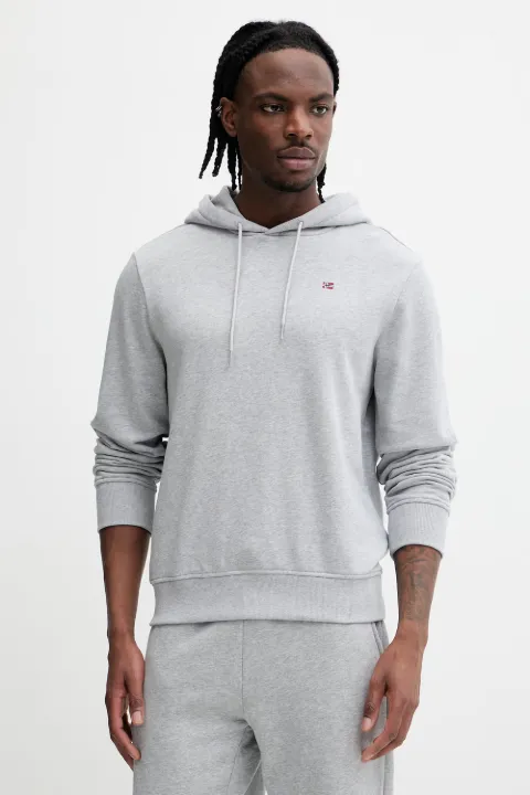 Napapijri logo-embroidered hoodie