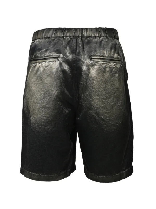 Maison MIHARA YASUHIRO Sun Faded Satin Shorts | Black | FARFETCH