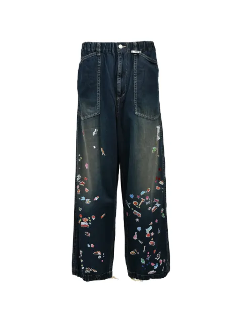 Maison MIHARA YASUHIRO Baker Stickers jeans