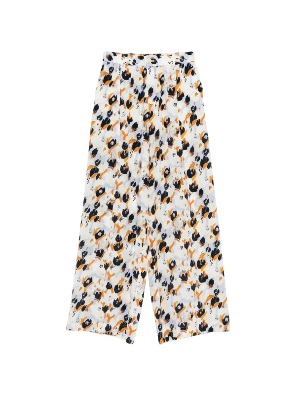 Marni Secret Bouquet Trousers in Neutrals
