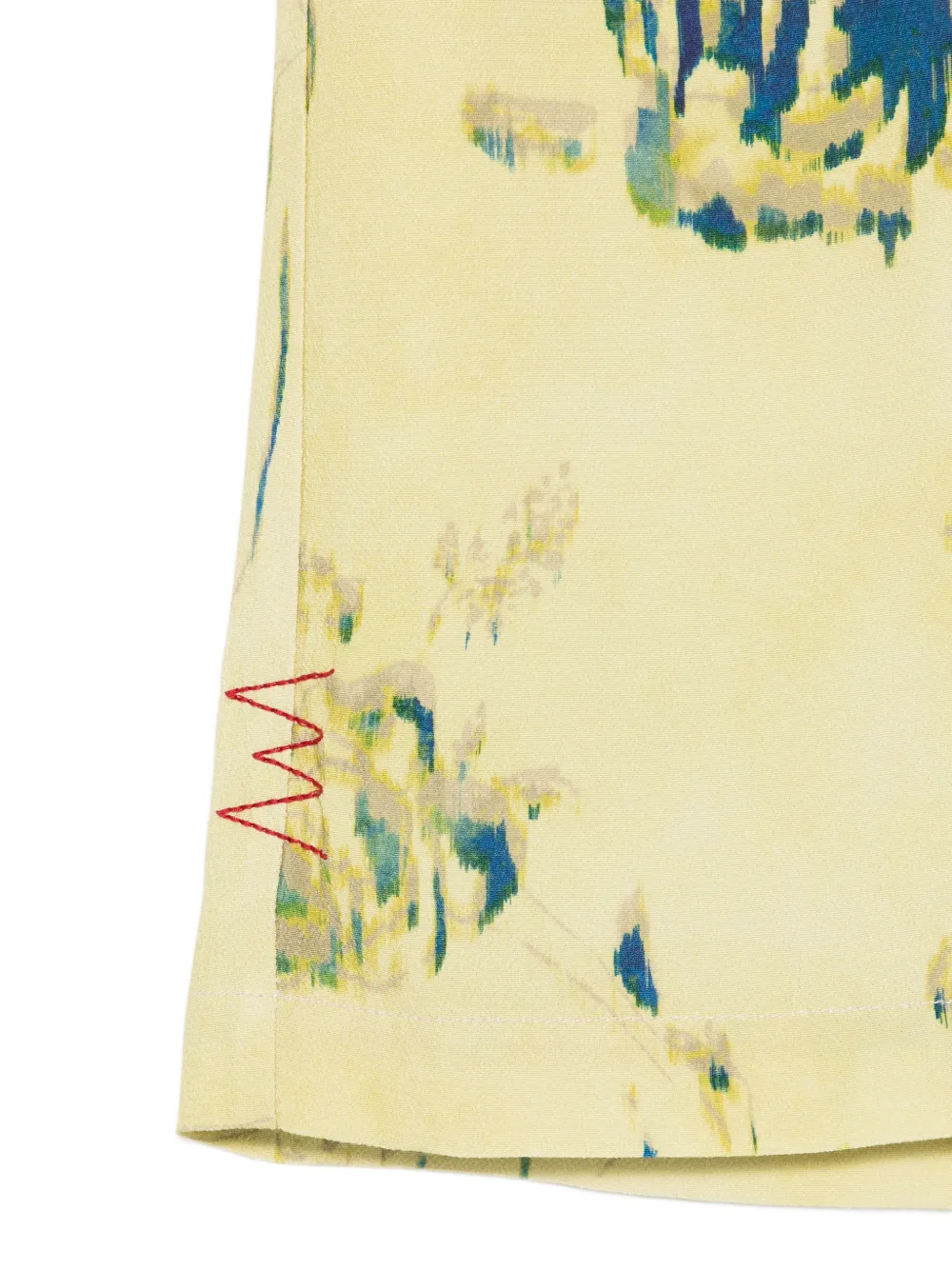  Amaránto Floral Print Shorts - Green 
