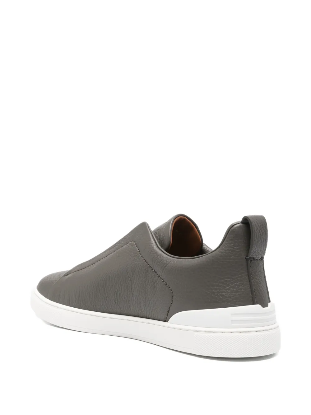 Zegna Triple Stitch round-toe sneakers Grijs