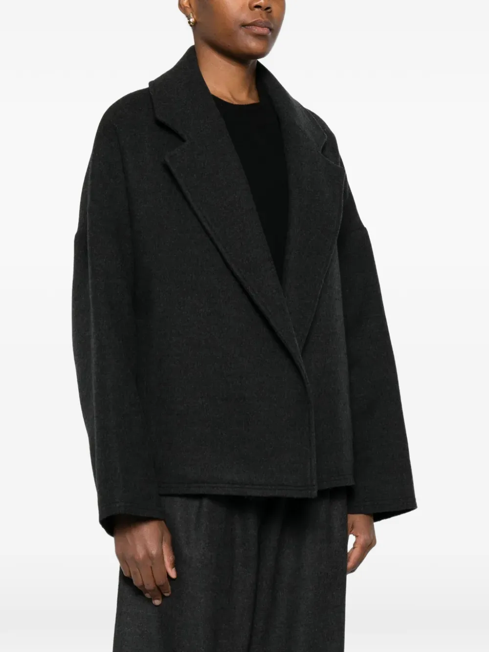  Alberta Ferretti Oversized-lapel Jacket - Grey 