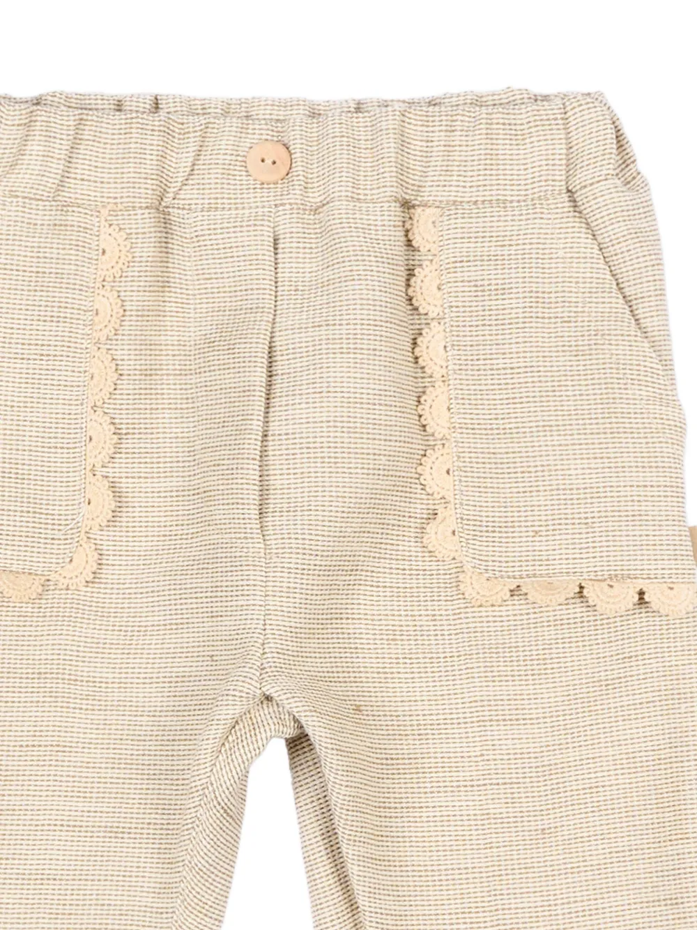  Bamboom Lace-detail Trousers - Neutrals 