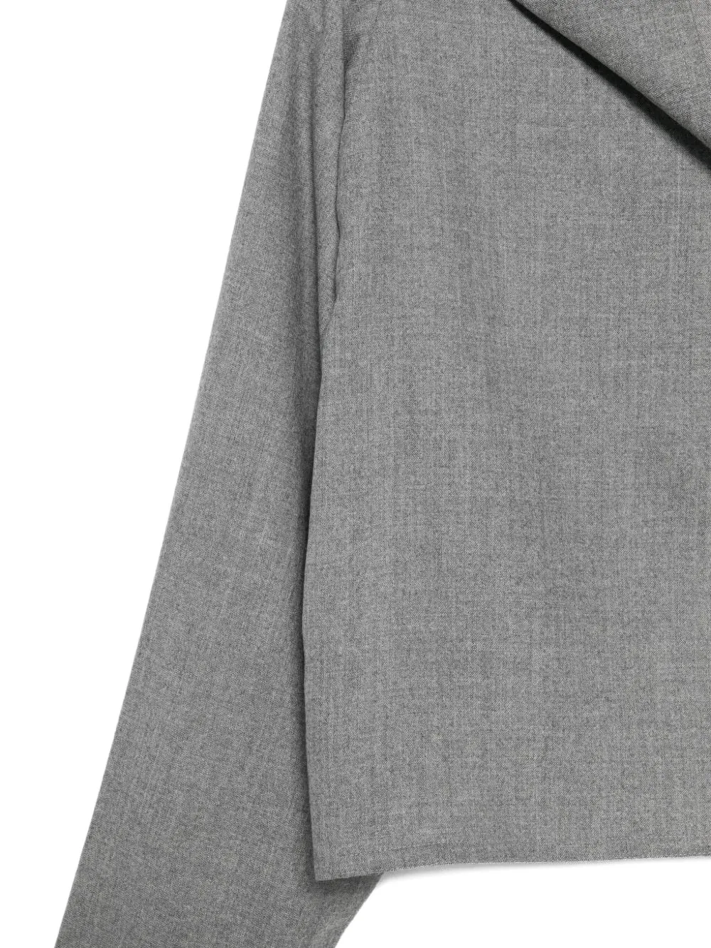 Alberta Ferretti Top met wijde mouwen en hoge hals Grijs
