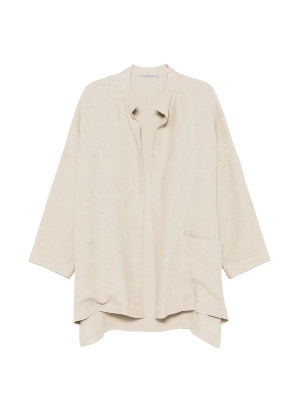 Alberta Ferretti mandarin-collar cardigan - Toni neutri