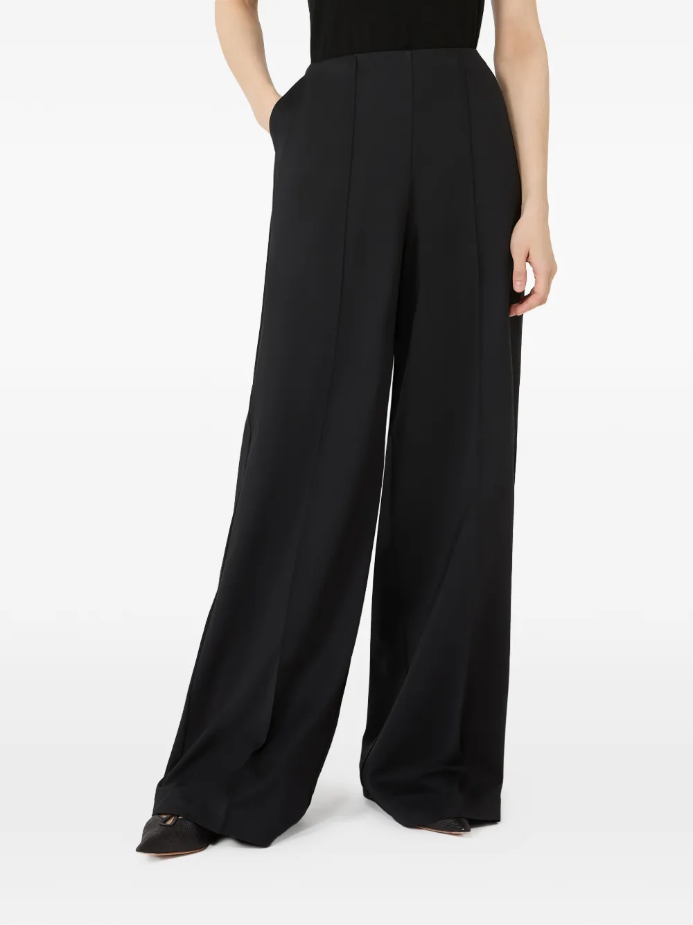 Max Mara Palazzo plooibroek Zwart