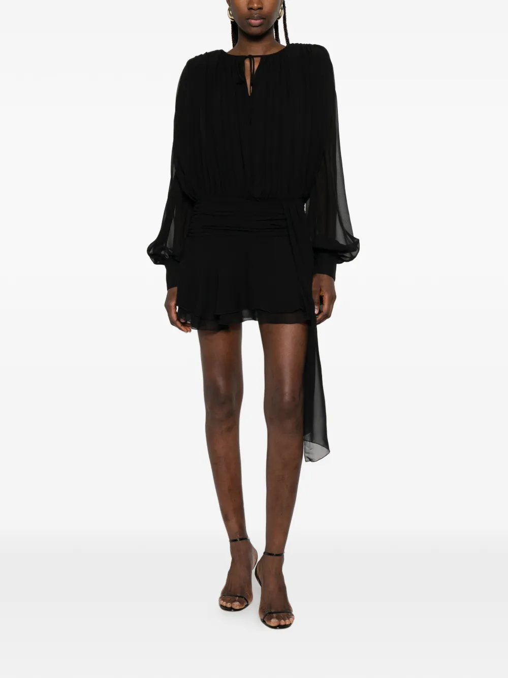 Giuseppe Di Morabito Mini-jurk met lange mouwen Zwart