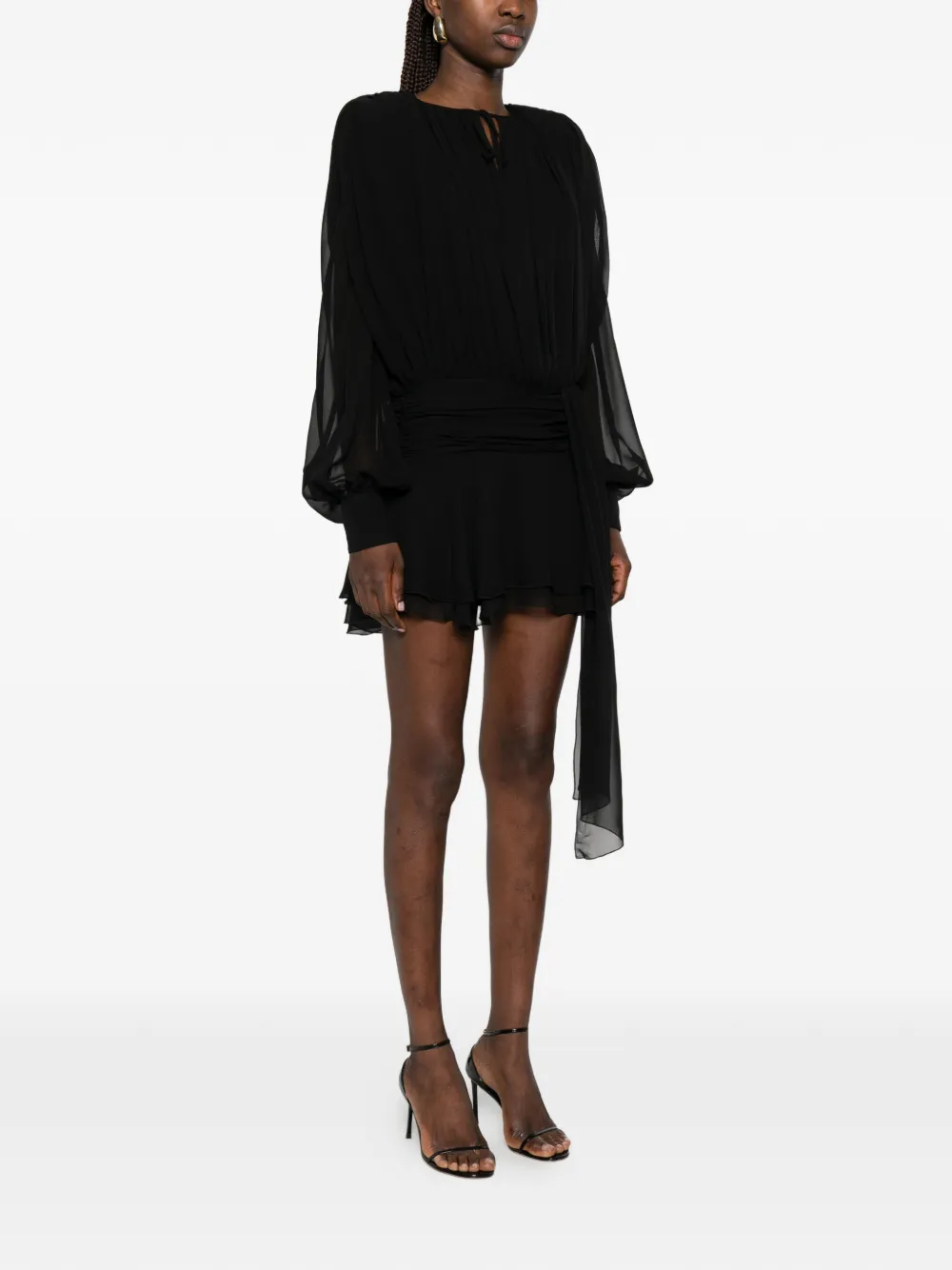 Giuseppe Di Morabito Mini-jurk met lange mouwen Zwart